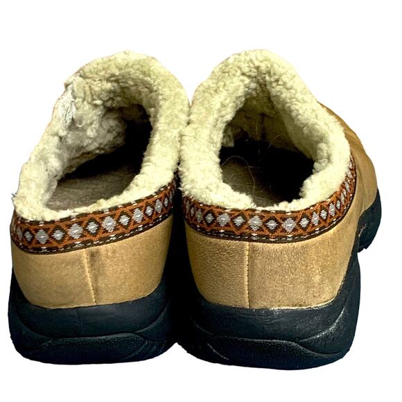 WOMENS MERRELL ENCORE ICE SLIPON SIZE 8 CLOG BROWN & FUR - Picture 4 of 6